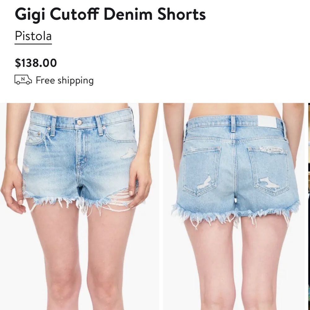 Brand new with tags.. Pistola shorts- Gigi